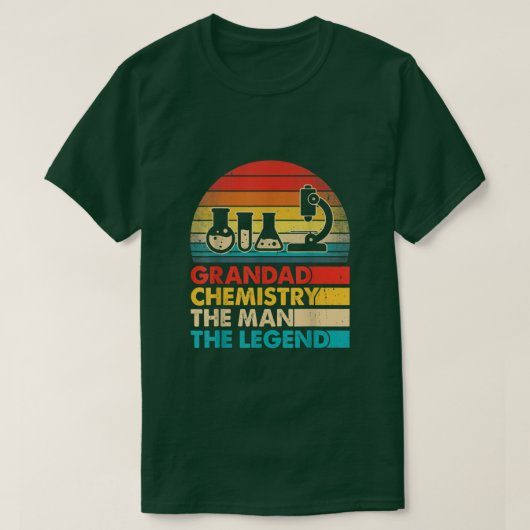 Mannen Vaderdag grootscheikunde het Man de been T-shirt (Design voorkant)