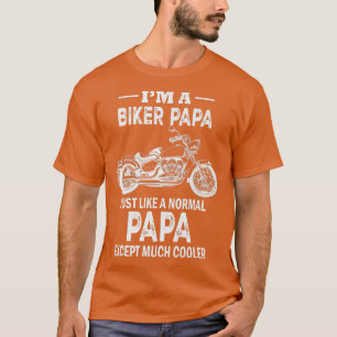 Mannen Vaderdag Ik ben een motorrijwiel van Biker T-shirt
