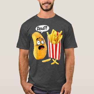Mannen Vaderdag is dat je papa aardappelvesten heb T-shirt