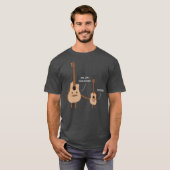 Mannen Vaderdag Je vader Ukulele Guitar T-shirt (Voorkant volledig)