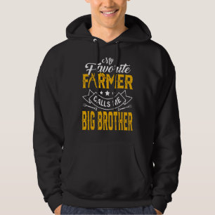 Mannen Vaderdag Mijn favoriete boer noemt me groot Hoodie