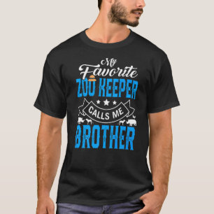 Mannen Vaderdag Mijn favoriete dierentuin belt me T-shirt