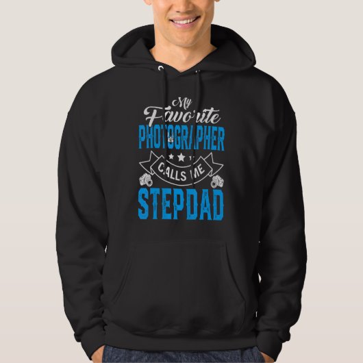Mannen Vaderdag Mijn favoriete fotograaf roept M Hoodie (Voorkant)