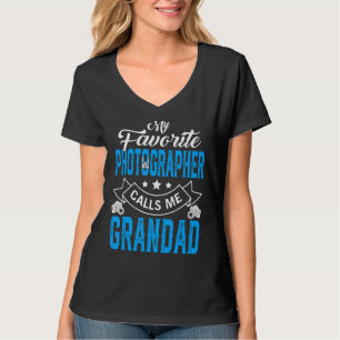 Mannen Vaderdag Mijn favoriete fotograaf roept M T-shirt