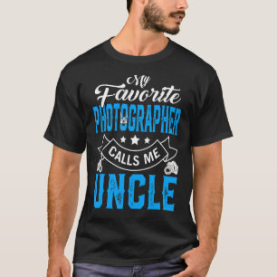 Mannen Vaderdag Mijn favoriete fotograaf roept M T-shirt