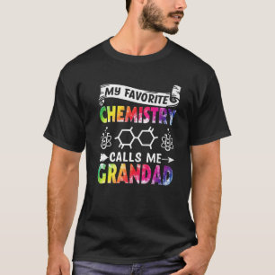 Mannen Vaderdag Mijn favoriete scheikunde noemt me T-shirt