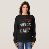 Mannen Vaderdag Mijn favoriete Welder roept me Dad Trui (Voorkant volledig)
