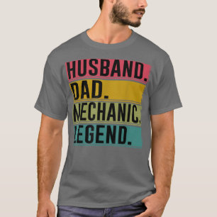 Mannen Vaderdag Pap Mechanic Legend T-shirt