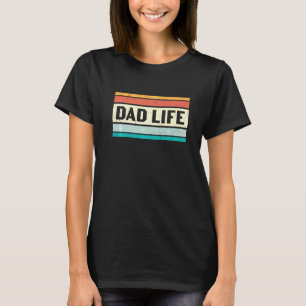 Mannen Vaderdag Papa Life Proud Familie vaderschap T-shirt