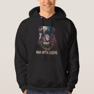 Mannen Vaderdag Papa Opa Oom De Man Mythe L Hoodie