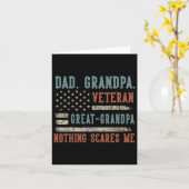 Mannen Vaderdag Papa Opa Veteraan Opa Kaart (Gele Bloem)