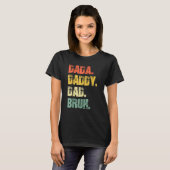 Mannen Vaderdag Papa Papa Bruh 1 T-shirt (Voorkant volledig)