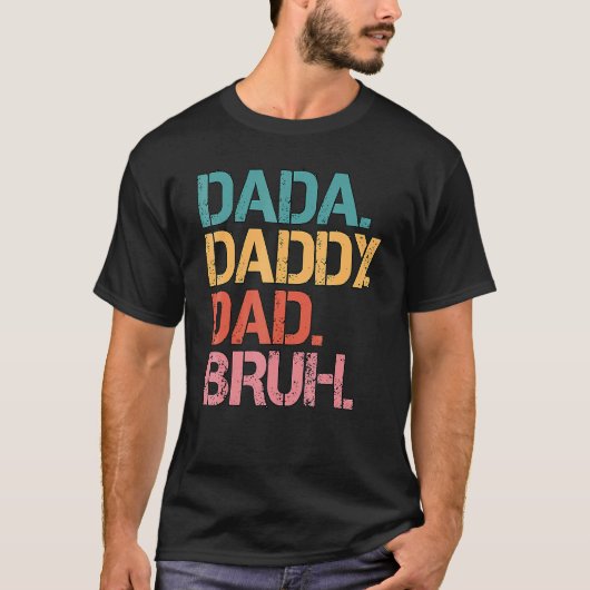 Mannen Vaderdag Papa Papa Bruh 85 T-shirt (Voorkant)