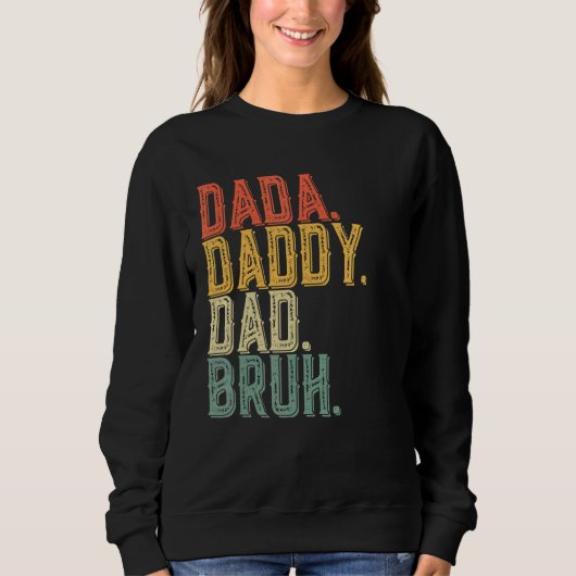 Mannen Vaderdag papa papa papa bruh ontwerp Fath Trui (Voorkant)