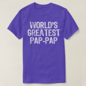 Mannen Vaderdag PapPap-cadeaukaart T-shirt (Design voorkant)