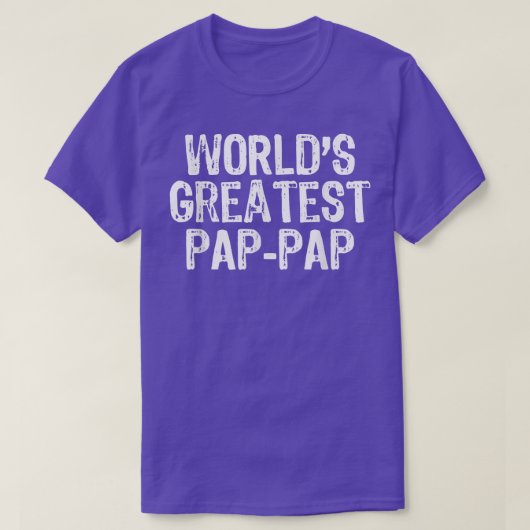 Mannen Vaderdag PapPap-cadeaukaart T-shirt (Design voorkant)