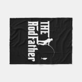 Mannen Vaderdag Rod Vader Vist Grappige Vaders Fleece Deken (Voorkant (Horizontaal))