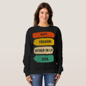 Mannen vaderdag van de allerbeste vrijvader I Trui (Voorkant volledig)
