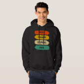 Mannen vaderdag van de beste Freakin Stepdad Hoodie (Voorkant volledig)