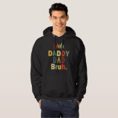 Mannen vaderdag voor pa opa dada papa B Hoodie (Voorkant volledig)