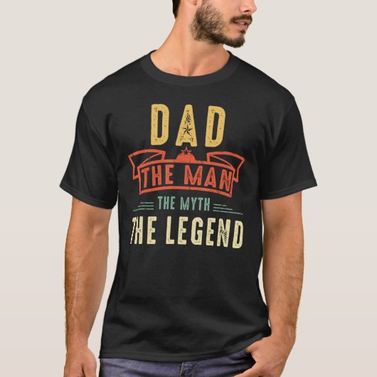 Mannen Vaderdag Wereld Beste Pap Het Man De M T-shirt (Voorkant)