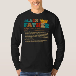 Mannen Vaderdag zwarte vader Noun Definition AFR T-shirt
