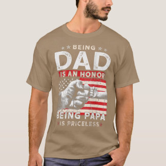 Mannen vaderdagVoor vader is een eerbetoon Papa pr T-shirt