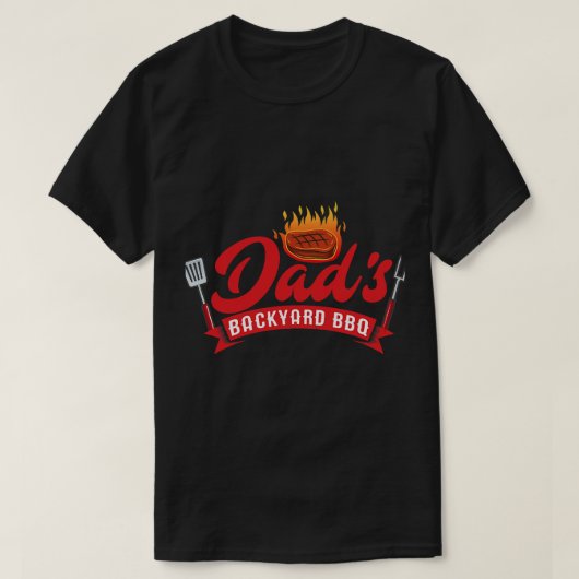 Mannen vaders achtertuin BBQ Funny Barbecue Pitmas T-shirt (Design voorkant)
