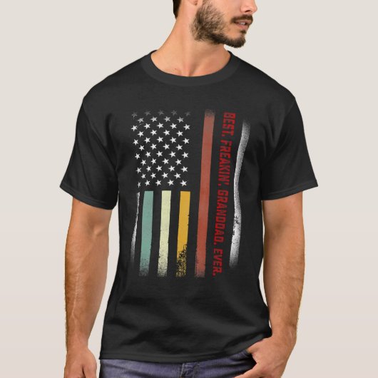 Mannen vaders Dag Beste Freakin Opa Oost ons F T-shirt (Voorkant)