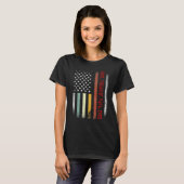 Mannen vaders Dag Beste Freakin Papa Oos Vlag T-shirt (Voorkant volledig)