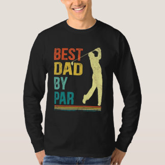 Mannen vaders dag beste vader van par Golf voor pa T-shirt