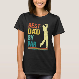 Mannen vaders dag beste vader van par Golf voor pa T-shirt