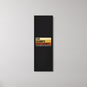Mannen vaders dag cadeau van opa canvas afdruk