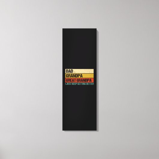 Mannen vaders dag cadeau van opa canvas afdruk (Voorkant)