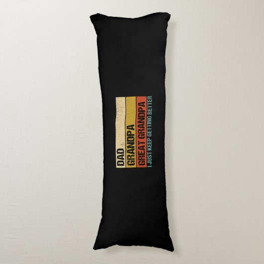 Mannen vaders dag cadeau van opa lichaamskussen (Voorkant Verticaal)