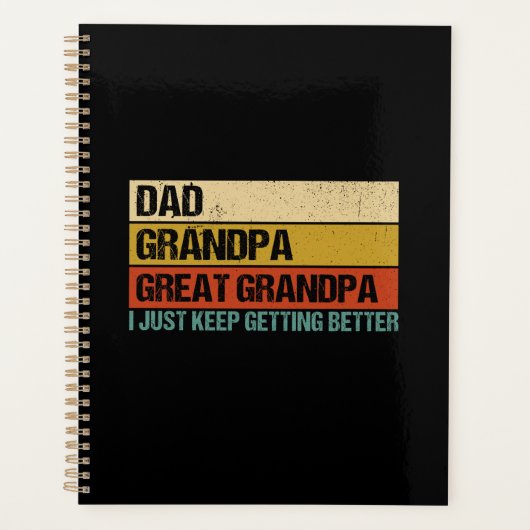 Mannen vaders dag cadeau van opa planner (Voorkant)