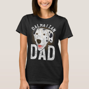 Mannen Vaders Dag Dalmatische Vader Dier Huisdier T-shirt