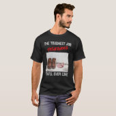 Mannen vaders dag de moeilijkste baan waar je ooit t-shirt (Voorkant volledig)