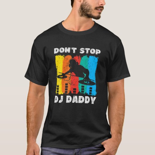 Mannen vaders Dag Dj Papa T-shirt (Voorkant)