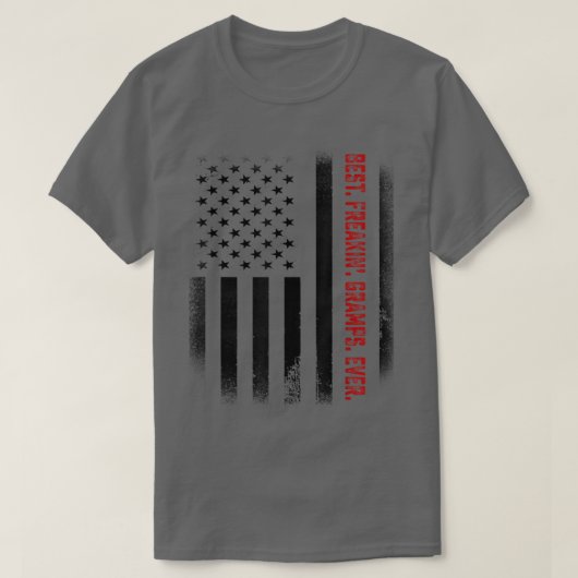 Mannen vaders Dag Gift T-shirt Best Freakin Gramps (Design voorkant)