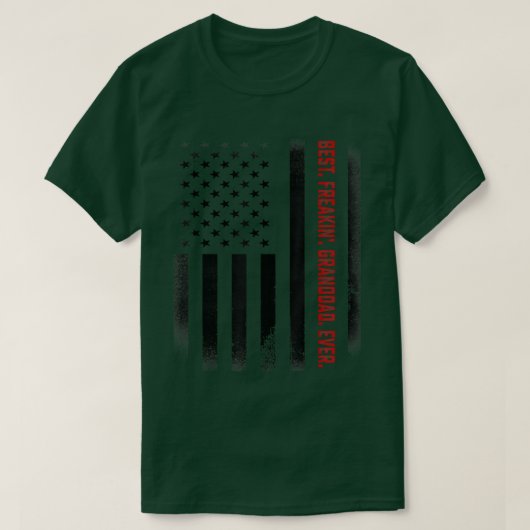 Mannen vaders Dag Gift T-shirt Best Freakin Grandd (Design voorkant)