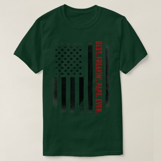 Mannen vaders Dag Gift T-shirt Beste Freakin Papa (Design voorkant)