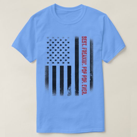 Mannen vaders Dag Gift T-shirt Beste Freakin Pop P (Design voorkant)