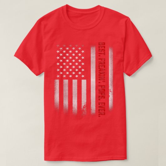 Mannen vaders Dag Gift T-shirt Beste Freakin Poppe (Design voorkant)