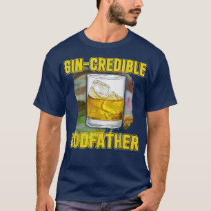 Mannen vaders Dag Gift T-shirt GinCredibile Godfat