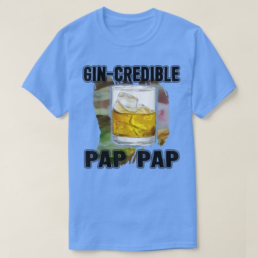 Mannen vaders Dag Gift T-shirt GinCredibile Pap Fu (Design voorkant)