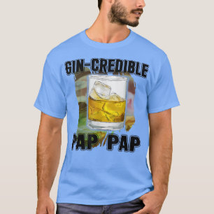 Mannen vaders Dag Gift T-shirt GinCredibile Pap Fu