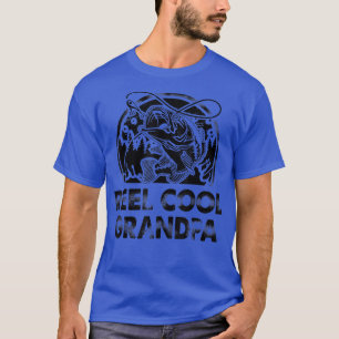 Mannen vaders dag Gift T-shirt Reel Cool Grandpa F