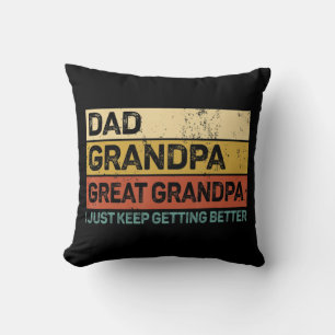 Mannen vaders Dag Gift van opa Kussen