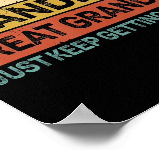 Mannen vaders Dag Gift van opa Poster (Hoek)